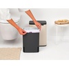 image:imageBrabantia Bo Small LiftOpen Trash Can  32 Gal  12L  Soft Beige  Free Standing Bedroom Bathroom Nursery Trash Can Removable Inner Bucket NonSlip Base  Trash BagsSoft Beige