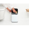 image:imageBrabantia Bo Small LiftOpen Trash Can  32 Gal  12L  Soft Beige  Free Standing Bedroom Bathroom Nursery Trash Can Removable Inner Bucket NonSlip Base  Trash BagsWhite