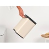 image:imageBrabantia Bo Small LiftOpen Trash Can  32 Gal  12L  Soft Beige  Free Standing Bedroom Bathroom Nursery Trash Can Removable Inner Bucket NonSlip Base  Trash BagsSoft Beige