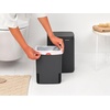 image:imageBrabantia Bo Small LiftOpen Trash Can  32 Gal  12L  Soft Beige  Free Standing Bedroom Bathroom Nursery Trash Can Removable Inner Bucket NonSlip Base  Trash BagsMineral Infinite Gray
