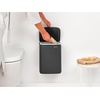 image:imageBrabantia Bo Small LiftOpen Trash Can  32 Gal  12L  Soft Beige  Free Standing Bedroom Bathroom Nursery Trash Can Removable Inner Bucket NonSlip Base  Trash BagsMineral Infinite Gray