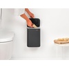 image:imageBrabantia Bo Small LiftOpen Trash Can  32 Gal  12L  Soft Beige  Free Standing Bedroom Bathroom Nursery Trash Can Removable Inner Bucket NonSlip Base  Trash BagsMineral Infinite Gray