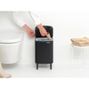 image:imageBrabantia Bo Small LiftOpen Trash Can with Raised Legs  18 Gal  7L  Matt Black  Free Standing Bedroom Bathroom Nursery Trash Can Removable Inner Bucket NonSlip Feet   Trash Bags