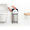 image:imageBrabantia Bo Small LiftOpen Trash Can with Raised Legs  18 Gal  7L  Matt Steel FPP  Free Standing Bedroom Bathroom Nursery Trash Can Removable Inner Bucket NonSlip Feet   Trash Bags