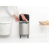 image:imageBrabantia Bo Small LiftOpen Trash Can with Raised Legs  18 Gal  7L  Matt Steel FPP  Free Standing Bedroom Bathroom Nursery Trash Can Removable Inner Bucket NonSlip Feet   Trash Bags