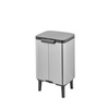image:imageBrabantia Bo Small LiftOpen Trash Can with Raised Legs  18 Gal  7L  Matt Steel FPP  Free Standing Bedroom Bathroom Nursery Trash Can Removable Inner Bucket NonSlip Feet   Trash Bags