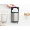 image:imageBrabantia Bo Small LiftOpen Trash Can with Raised Legs  32 Gal  12L  Matt Steel FPP  Free Standing Bedroom Bathroom Nursery Trash Can Removable Inner Bucket NonSlip Feet   Trash Bags