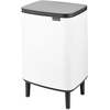 image:imageBrabantia Bo Small LiftOpen Trash Can with Raised Legs  32 Gal  12L  White  Free Standing Bedroom Bathroom Nursery Trash Can Removable Inner Bucket NonSlip Feet   Trash Bags