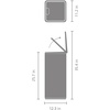 image:imageBrabantia Bo Touch Top 8 Gallon Square Trash Can  Mineral Infinite Gray  SoftTouch Kitchen Trash Can Removable Inner Bucket NonSlip Base  Sample Trash Bags IncludedMatt Black