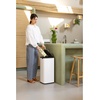 image:imageBrabantia Bo Touch Top 8 Gallon Square Trash Can  Mineral Infinite Gray  SoftTouch Kitchen Trash Can Removable Inner Bucket NonSlip Base  Sample Trash Bags IncludedWhite
