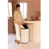 image:imageBrabantia Bo Touch Top 8 Gallon Square Trash Can  Mineral Infinite Gray  SoftTouch Kitchen Trash Can Removable Inner Bucket NonSlip Base  Sample Trash Bags IncludedSoft Beige