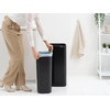 image:imageBrabantia Bo Touch Top 8 Gallon Square Trash Can  Mineral Infinite Gray  SoftTouch Kitchen Trash Can Removable Inner Bucket NonSlip Base  Sample Trash Bags IncludedMatt Black