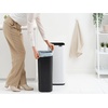 image:imageBrabantia Bo Touch Top 8 Gallon Square Trash Can  Mineral Infinite Gray  SoftTouch Kitchen Trash Can Removable Inner Bucket NonSlip Base  Sample Trash Bags IncludedWhite