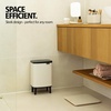 image:imageBrabantia Bo Waste Bin Hi 19 Gallon7L Soft Beige Compact Trash Can for Kitchen SoftClose Garbage Can with Removable Inner Container and Raised Base