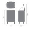 image:imageBrabantia Bo Waste Bin Hi 32 Gallon12L Soft Beige Compact Trash Can for Kitchen SoftClose Garbage Can with Removable Inner Container and Raised Base