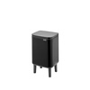 image:imageBrabantia Bo XS Lift Open Trash Can with Raised Legs  11 Gal  4L  Matt Black  Free Standing Bedroom Bathroom Nursery Trash Can Removable Inner Bucket NonSlip Feet   Trash Bags