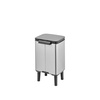 image:imageBrabantia Bo XS Lift Open Trash Can with Raised Legs  11 Gal  4L  Matt Steel FPP  Free Standing Bedroom Bathroom Nursery Trash Can Removable Inner Bucket NonSlip Feet   Trash Bags