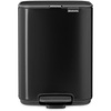 image:imageBrabantia Bo Pedal Bin 32 Gallon12L Lilac Pink SoftClosing Kitchen Garbage Can StepOn Trash Can with Removable Inner Bucket PerfectFit Trash Bag Pack IncludedMatt Black