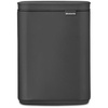 image:imageBrabantia Bo Small LiftOpen Trash Can  32 Gal  12L  Soft Beige  Free Standing Bedroom Bathroom Nursery Trash Can Removable Inner Bucket NonSlip Base  Trash BagsMineral Infinite Gray