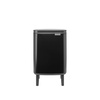 image:imageBrabantia Bo Small LiftOpen Trash Can with Raised Legs  18 Gal  7L  Matt Black  Free Standing Bedroom Bathroom Nursery Trash Can Removable Inner Bucket NonSlip Feet   Trash Bags