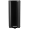 image:imageBrabantia Bo StepOn 8 Gallon Square Trash Can  White  LightPedal SoftClose Kitchen Trash Can Removable Inner Bucket NonSlip Base  Sample Trash Bags IncludedMatt Black