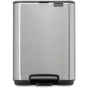 image:imageBrabantia Bo Pedal Bin 32 Gallon12L Lilac Pink SoftClosing Kitchen Garbage Can StepOn Trash Can with Removable Inner Bucket PerfectFit Trash Bag Pack IncludedMatt Steel FPP