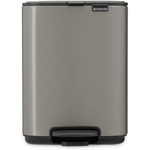 image:imageBrabantia Bo Pedal Bin 32 Gallon12L Lilac Pink SoftClosing Kitchen Garbage Can StepOn Trash Can with Removable Inner Bucket PerfectFit Trash Bag Pack IncludedPlatinum