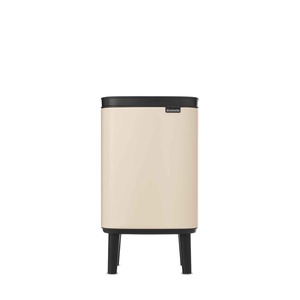 image:imageBrabantia Bo Waste Bin Hi 19 Gallon7L Soft Beige Compact Trash Can for Kitchen SoftClose Garbage Can with Removable Inner Container and Raised Base