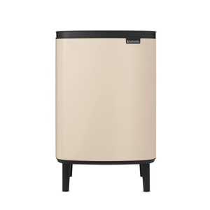 image:imageBrabantia Bo Waste Bin Hi 32 Gallon12L Soft Beige Compact Trash Can for Kitchen SoftClose Garbage Can with Removable Inner Container and Raised Base