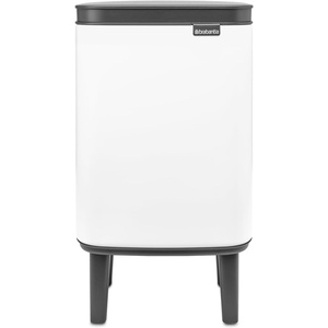 image:imageBrabantia Bo XS Lift Open Trash Can with Raised Legs  11 Gal  4L  White  Free Standing Bedroom Bathroom Nursery Trash Can Removable Inner Bucket NonSlip Feet   Trash Bags
