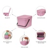 image:imageBrabantia Sort amp Go Recycle Bin 08 Gallon3L Soft Beige SpaceEfficient Recycle Container with Handle Kitchen Garbage Can with Removable StayOpen Lid EasytoClean Trash Can for KitchenLilac Pink