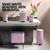 image:imageBrabantia Sort amp Go Recycle Bin 08 Gallon3L Soft Beige SpaceEfficient Recycle Container with Handle Kitchen Garbage Can with Removable StayOpen Lid EasytoClean Trash Can for KitchenLilac Pink
