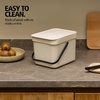 image:imageBrabantia Sort amp Go Recycle Bin 08 Gallon3L Soft Beige SpaceEfficient Recycle Container with Handle Kitchen Garbage Can with Removable StayOpen Lid EasytoClean Trash Can for KitchenSoft Beige