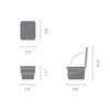 image:imageBrabantia Sort amp Go Recycle Bin 08 Gallon3L Soft Beige SpaceEfficient Recycle Container with Handle Kitchen Garbage Can with Removable StayOpen Lid EasytoClean Trash Can for KitchenSoft Beige