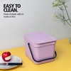 image:imageBrabantia Sort amp Go Recycle Bin 08 Gallon3L Soft Beige SpaceEfficient Recycle Container with Handle Kitchen Garbage Can with Removable StayOpen Lid EasytoClean Trash Can for KitchenLilac Pink