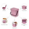 image:imageBrabantia Sort amp Go Recycle Bin 08 Gallon3L Soft Beige SpaceEfficient Recycle Container with Handle Kitchen Garbage Can with Removable StayOpen Lid EasytoClean Trash Can for KitchenLilac Pink