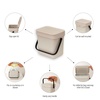 image:imageBrabantia Sort amp Go Recycle Bin 08 Gallon3L Soft Beige SpaceEfficient Recycle Container with Handle Kitchen Garbage Can with Removable StayOpen Lid EasytoClean Trash Can for KitchenSoft Beige