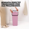 image:imageBrabantia Sort amp Go Recycle Bin 106 Gallon40L Lilac Pink SpaceEfficient Recycle Container with Handle Kitchen Garbage Can with Removable StayOpen Lid EasytoClean Trash Can for Kitchen