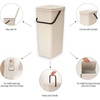 image:imageBrabantia Sort amp Go Recycle Bin 106 Gallon40L Soft Beige SpaceEfficient Recycle Container with Handle Kitchen Garbage Can with Removable StayOpen Lid EasytoClean Trash Can for Kitchen