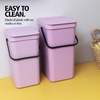 image:imageBrabantia Sort amp Go Recycle Bin 42 Gallon16L Lilac Pink SpaceEfficient Recycle Container with Handle Kitchen Garbage Can with Removable StayOpen Lid EasytoClean Trash Can for Kitchen