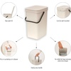 image:imageBrabantia Sort amp Go Recycle Bin 42 Gallon16L Soft Beige SpaceEfficient Recycle Container with Handle Kitchen Garbage Can with Removable StayOpen Lid EasytoClean Trash Can for Kitchen