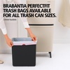 image:imageBrabantia SortUp Hi Recycling Bin with Raised Legs  2 Removable Compartments  53  66 Gal  Dark Gray  Slim amp Tall Kitchen Trash Can Garbage Can with SoftClose LidSoft Beige