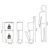 image:imageBrabantia SortUp Hi Recycling Bin with Raised Legs  2 Removable Compartments  53  66 Gal  Dark Gray  Slim amp Tall Kitchen Trash Can Garbage Can with SoftClose LidDark Gray