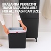 image:imageBrabantia SortUp Hi Recycling Bin with Raised Legs  2 Removable Compartments  53  66 Gal  Dark Gray  Slim amp Tall Kitchen Trash Can Garbage Can with SoftClose LidDark Gray