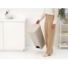 image:imageBrabantia StepUp Pedal Bin 106 Gallon40L Soft Beige Pack of 4 SoftClose StepOn Trash Can with Label Display and Lifting Handle Versatile Kitchen Garbage Can with Trash Bag Pack Included