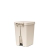 image:imageBrabantia StepUp Pedal Bin 66 gallon25L Soft Beige Pack of 4 SoftClose Step on Trash Can with Lifting Handle Versatile Kitchen Garbage Can with Trash Bags for Waste and Recycling