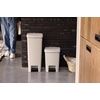 image:imageBrabantia StepUp Pedal Bin 66 gallon25L Soft Beige Pack of 4 SoftClose Step on Trash Can with Lifting Handle Versatile Kitchen Garbage Can with Trash Bags for Waste and Recycling