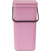 image:imageBrabantia Sort amp Go Recycle Bin 42 Gallon16L Lilac Pink SpaceEfficient Recycle Container with Handle Kitchen Garbage Can with Removable StayOpen Lid EasytoClean Trash Can for Kitchen
