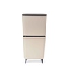 image:imageBrabantia SortUp Hi Recycling Bin with Raised Legs  2 Removable Compartments  53  66 Gal  Dark Gray  Slim amp Tall Kitchen Trash Can Garbage Can with SoftClose LidSoft Beige