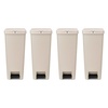 image:imageBrabantia StepUp Pedal Bin 106 Gallon40L Soft Beige Pack of 4 SoftClose StepOn Trash Can with Label Display and Lifting Handle Versatile Kitchen Garbage Can with Trash Bag Pack Included